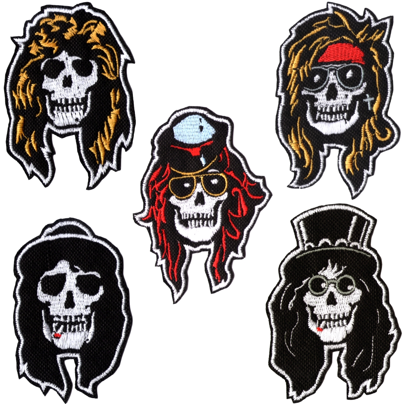 Guns N' Roses Slash Album Skull Embroidered Patch Axl Rose Steven Adler Izzy 
