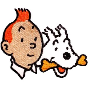 Parche Tintín y Milú de Las Aventuras de Tintín